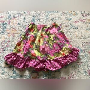 Hanna Andersson Pink Cotton Ruffle Mini Skirt Size 120 US 6-7